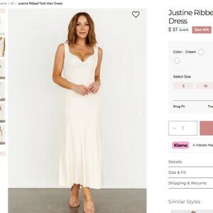 Baltic Born Maxi Dress NWT